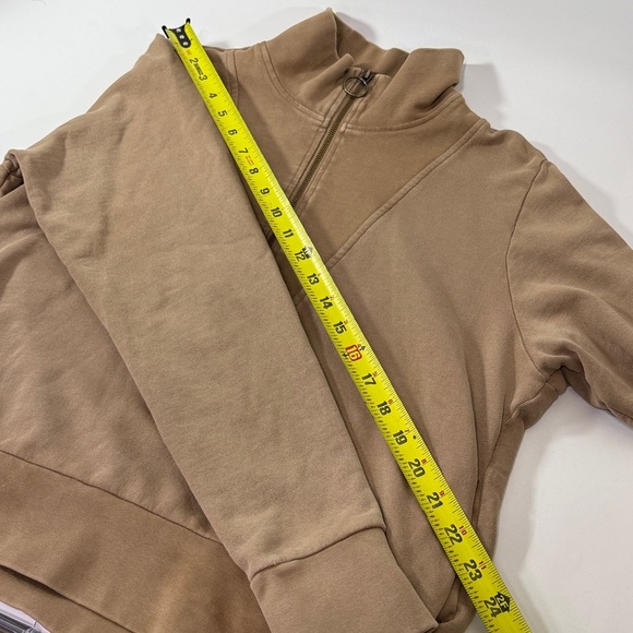 Blank NYC Tan Quarter-Zip Sweater - Picture 7 of 9